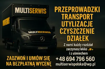 Multi Serwis - Przeprowadzki, zacznij nowy rozdział z uśmiechem.